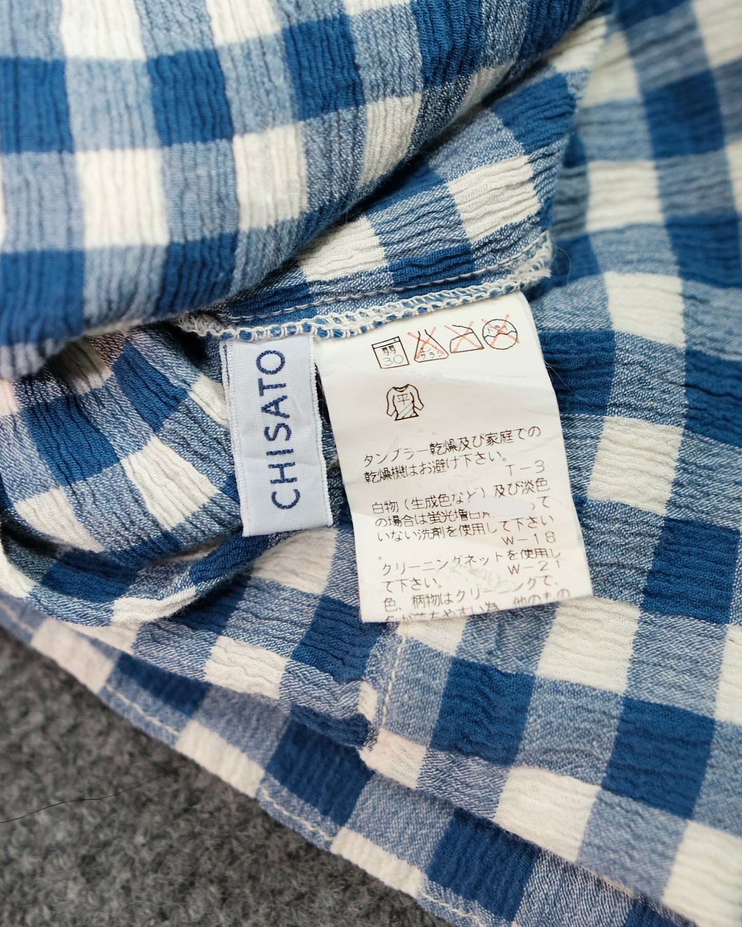 TSUMORI CHISATO PLAID PLEATED ZIPPER HODDIE