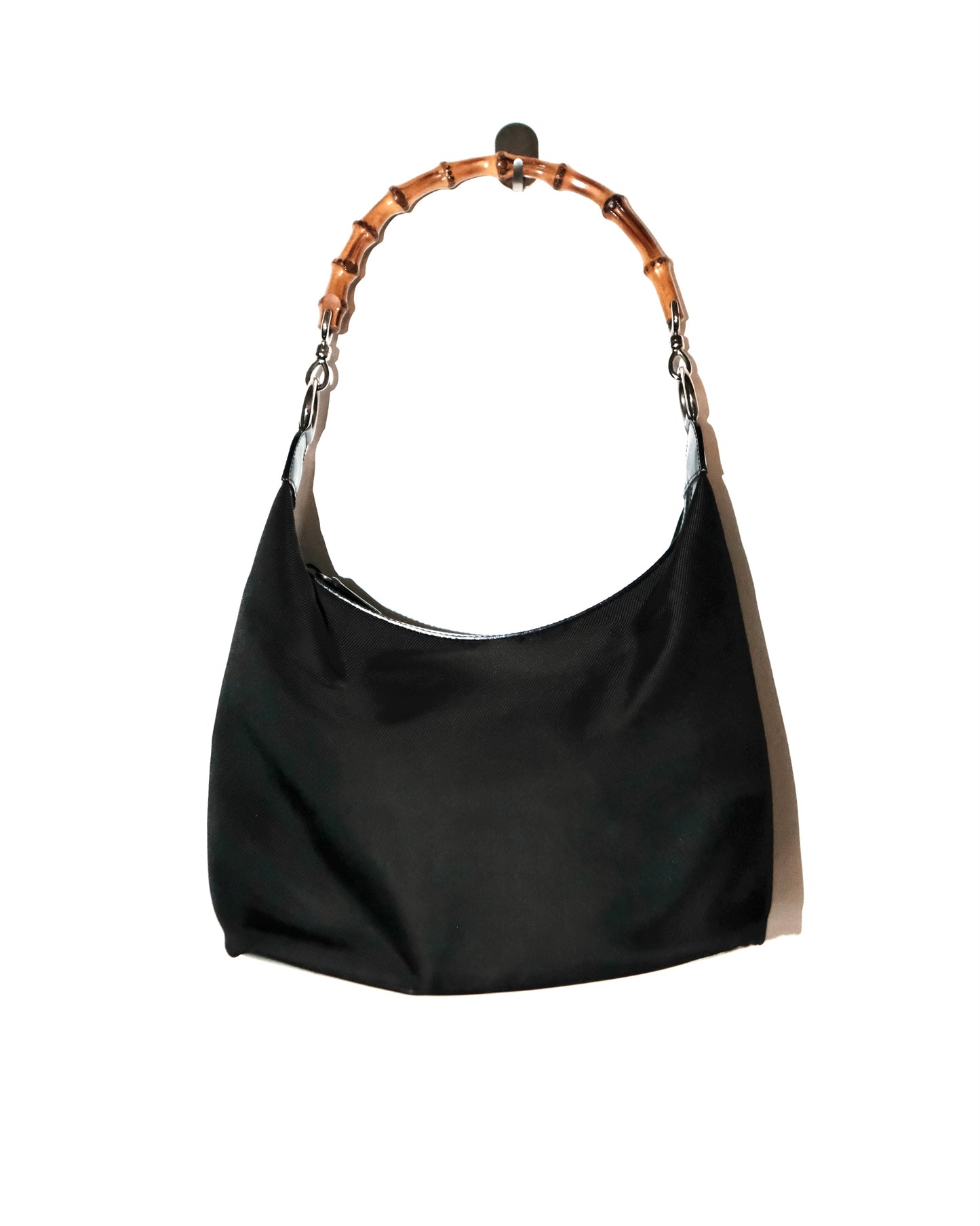 90s VINTAGE GUCCI BAMBOO SHOUDER BAG