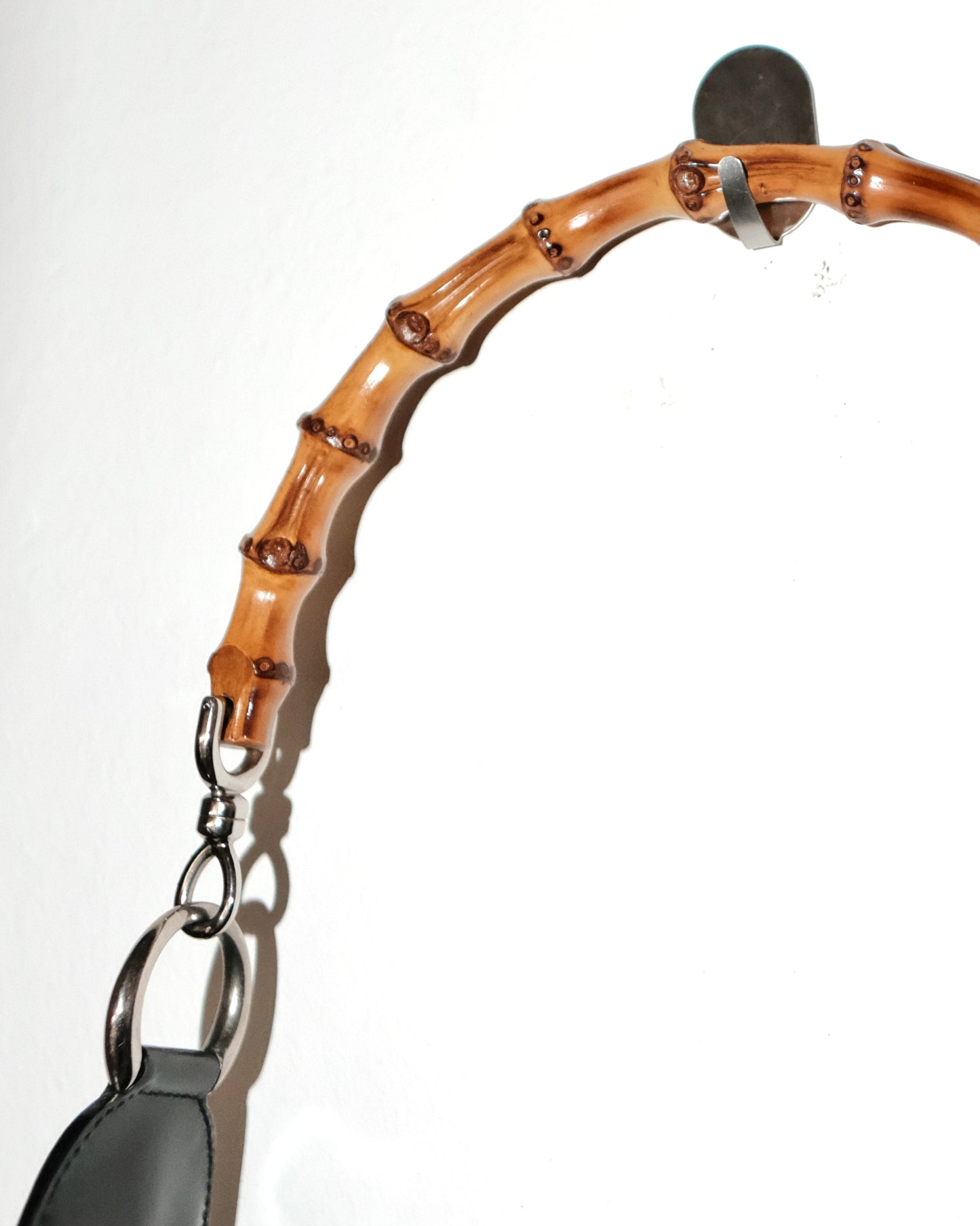 90s VINTAGE GUCCI BAMBOO SHOUDER BAG