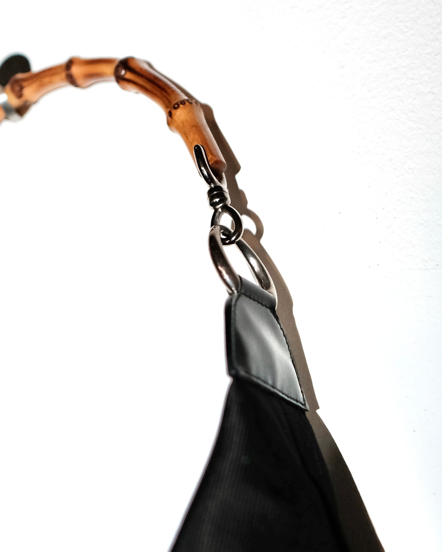 90s VINTAGE GUCCI BAMBOO SHOUDER BAG