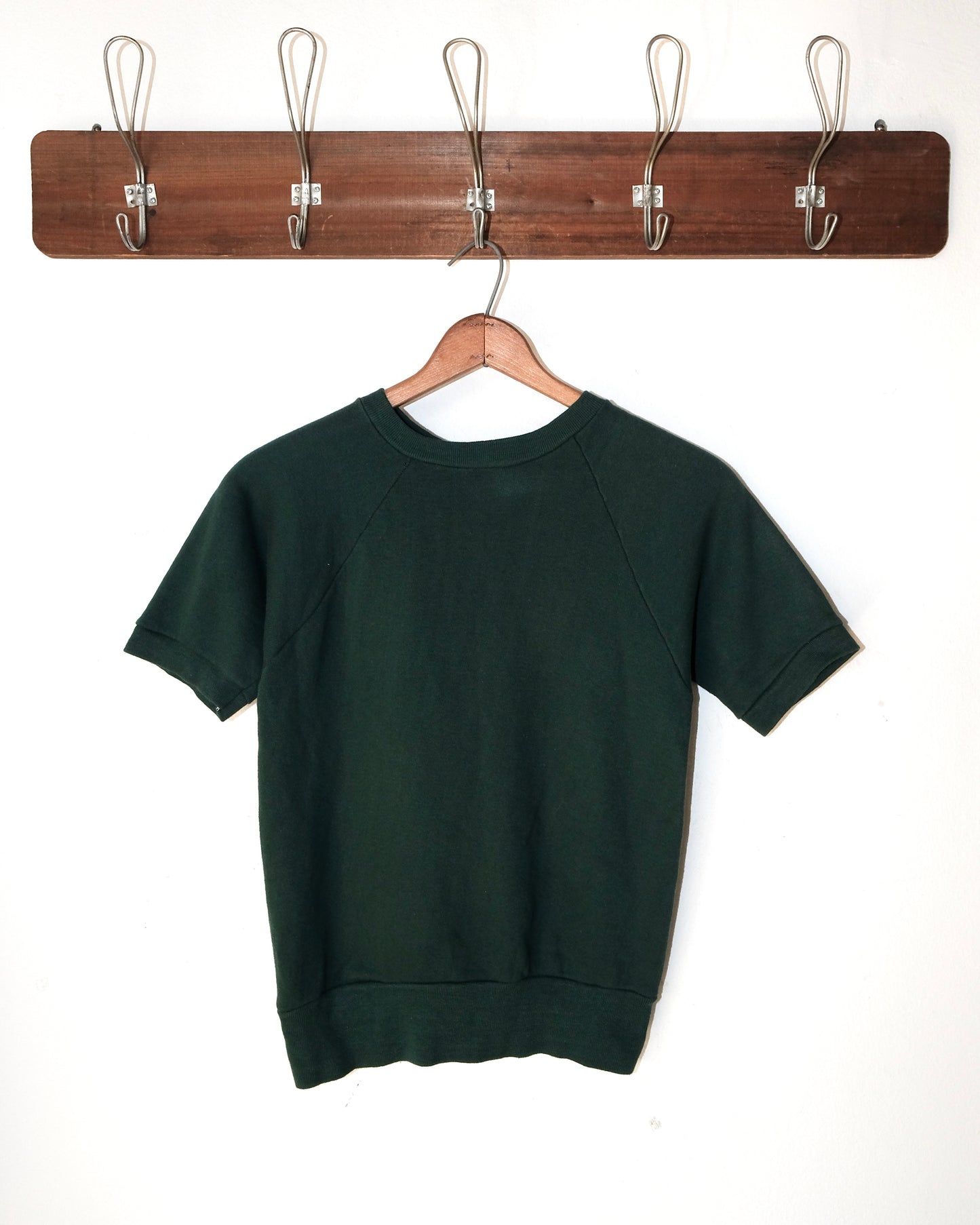 70s GREEN SHORT SLEEVE SWEATSHIRT