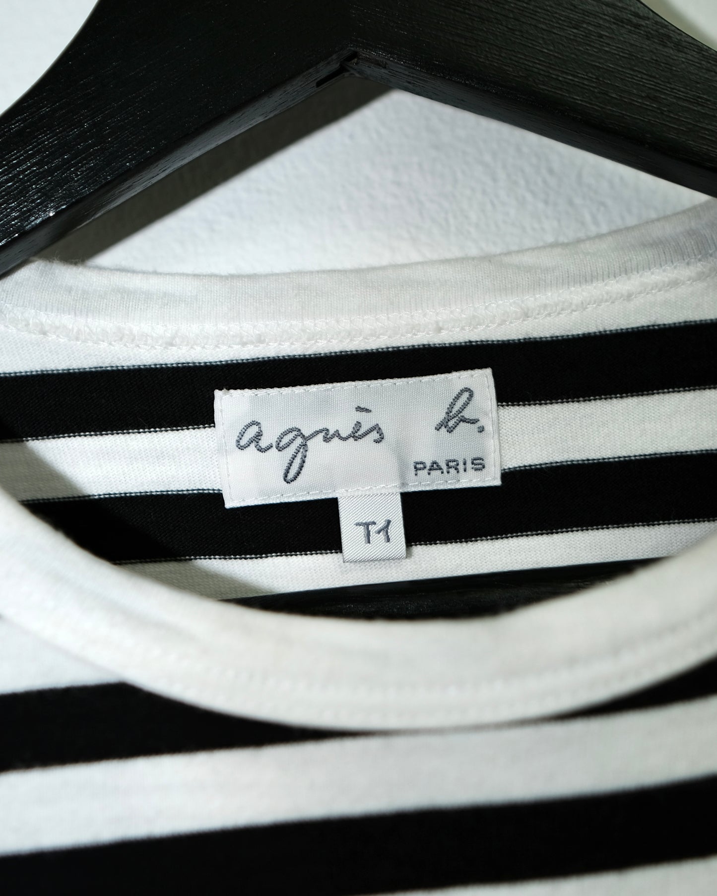 Agnès B. STRIPED LONG SLEEVE TEE