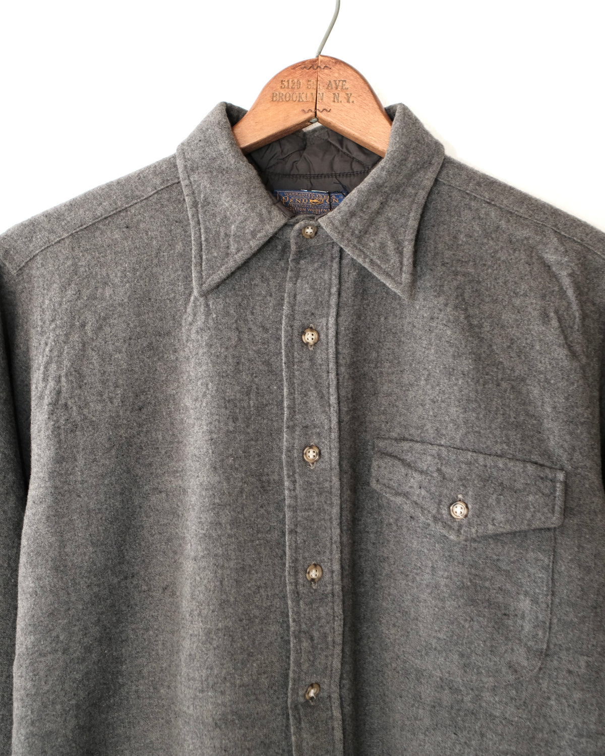 1980s PENDLETON WOOL PATCHES BUTTON SHIRT