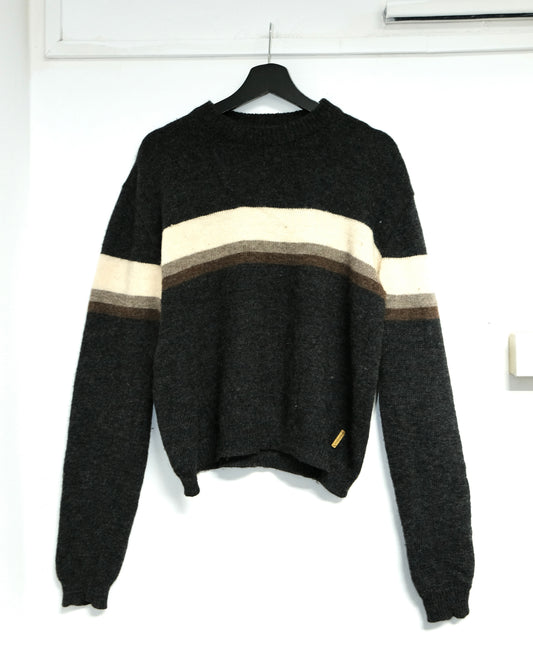 ARMANI JEANS STRIPED WOOL SWEATER