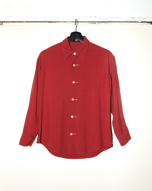 IM ISSEY MIYAKE LOOP COLLAR RAYON SHIRT