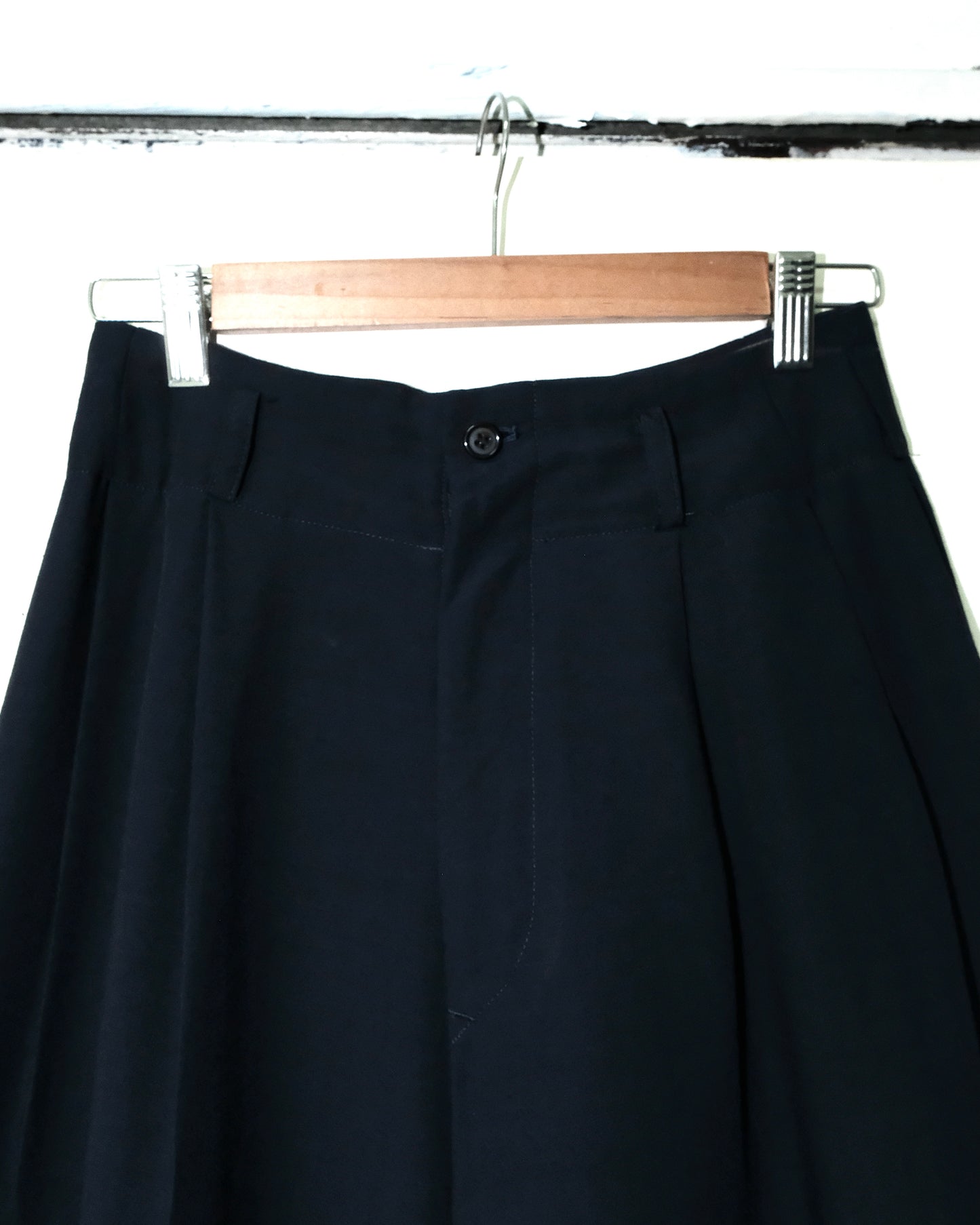 Y'S YOHJI YAMAMOTO NAVY WIDE LEG BALLOON PANTS