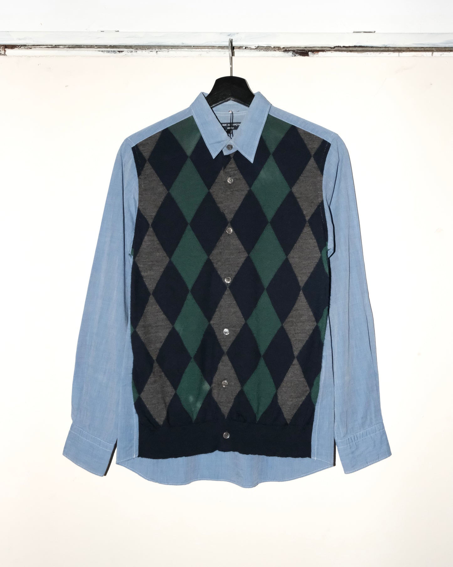 COMME DES GARCONS HOMME ARGYLE WOOL PATCHES