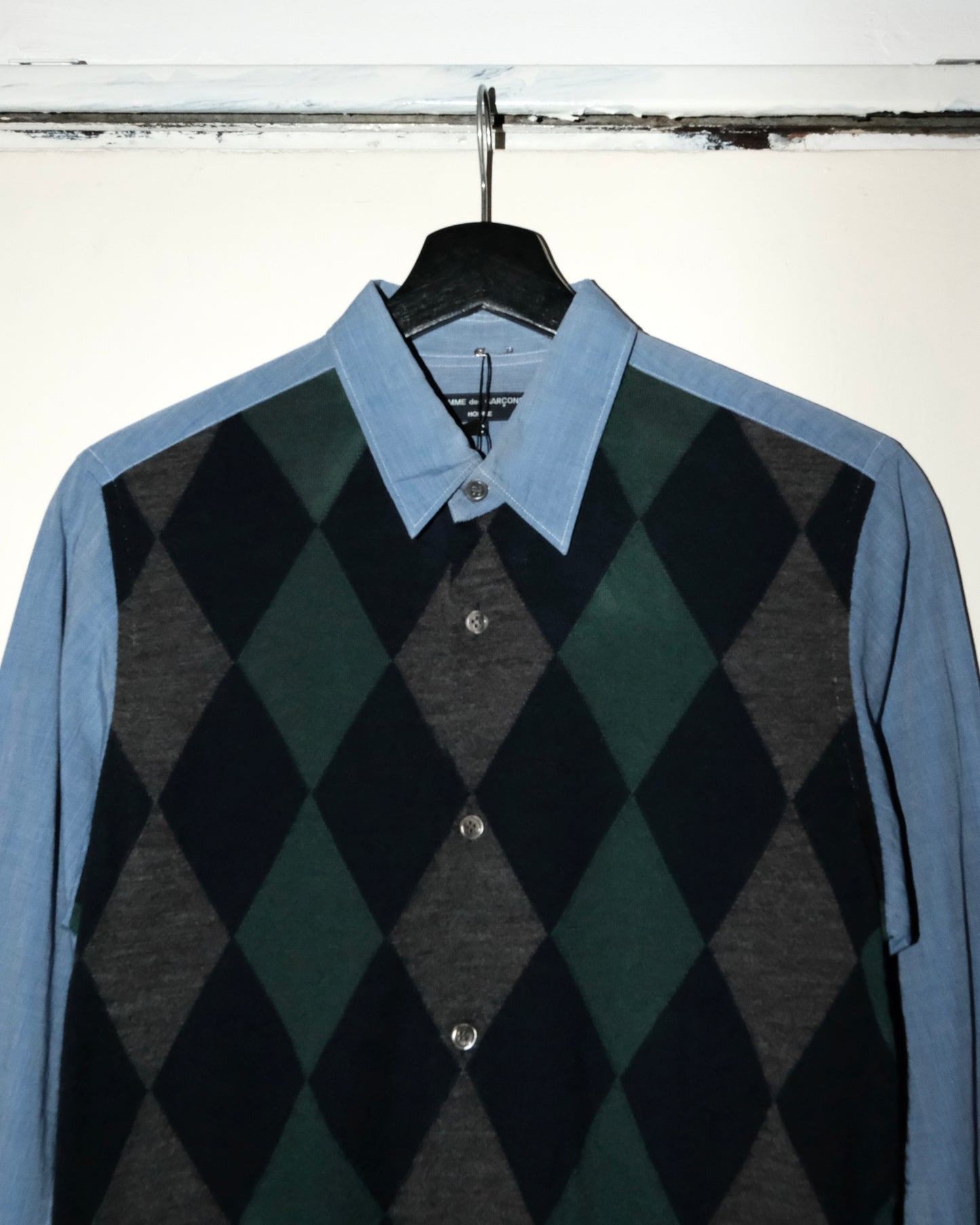 COMME DES GARCONS HOMME ARGYLE WOOL PATCHES