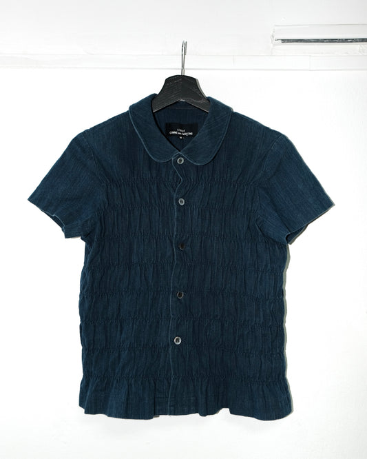 tricot COMME des GARCONS AD1998 ROUND COLLAR DENIM JUMPER