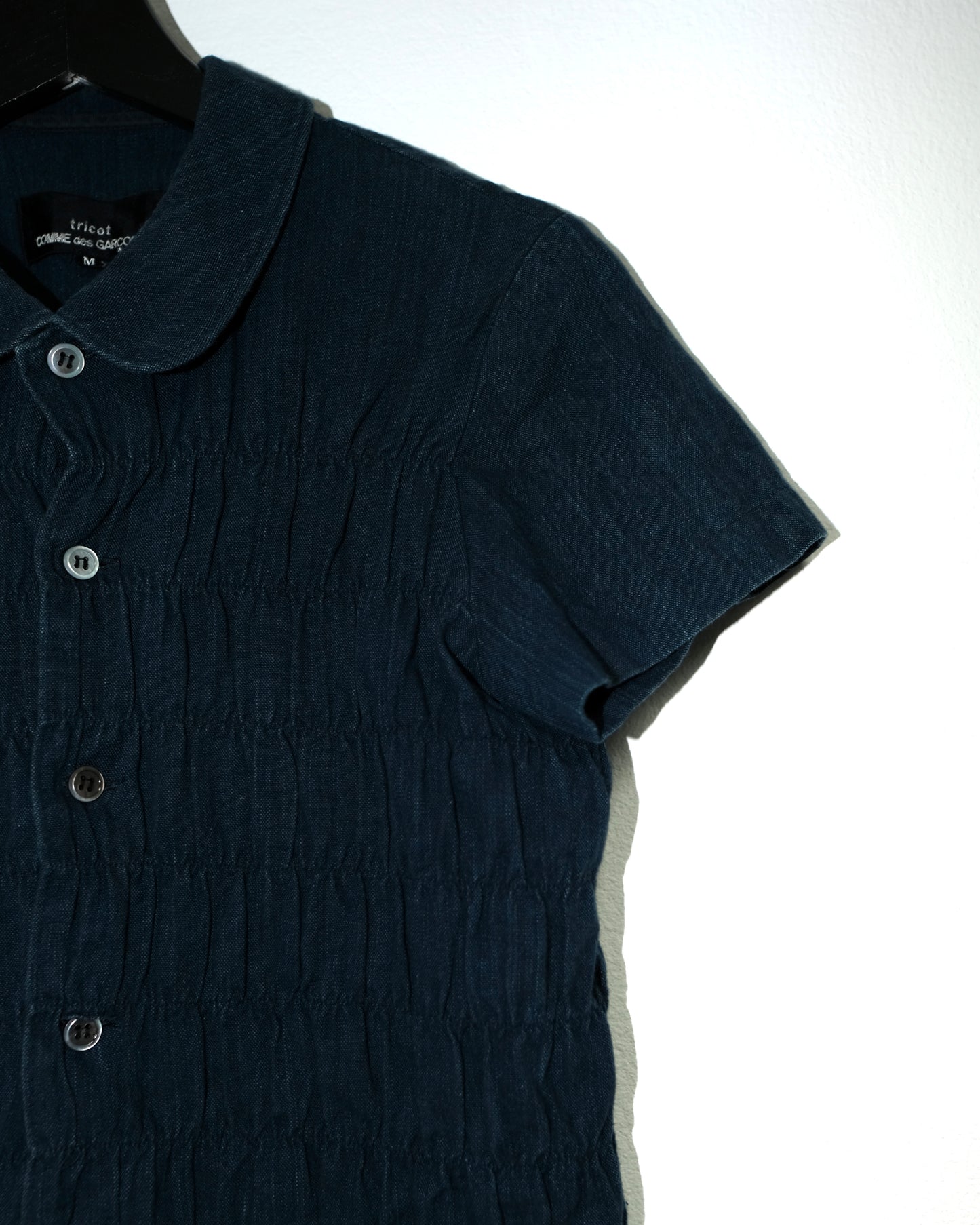 tricot COMME des GARCONS AD1998 ROUND COLLAR DENIM JUMPER