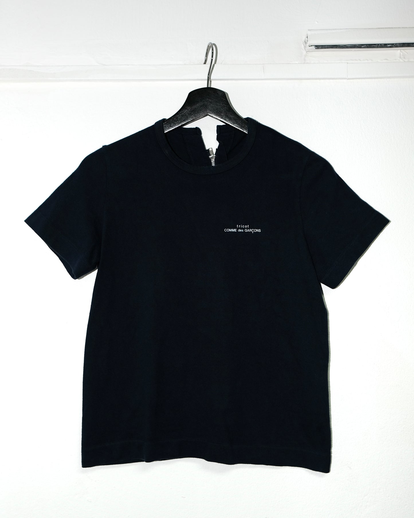 tricot COMME des GARCONS AD2000 LOGO FULL ZIPPER TEE