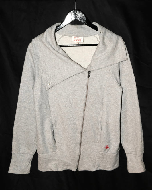 VIVIENNE WESTWOOD ASYMMETRIC ZIP-UP HOODIE
