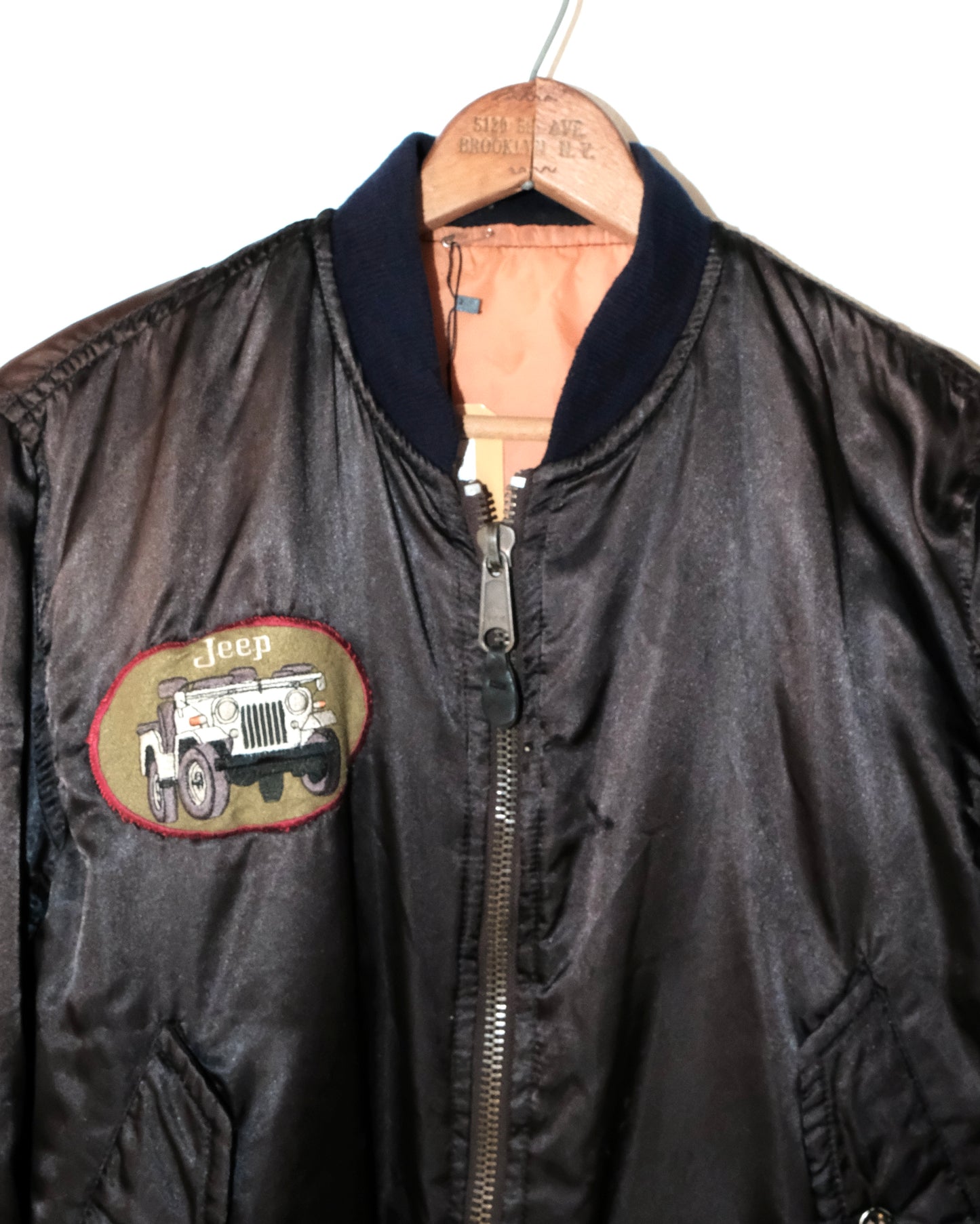 90s JEEP PATCHES TYPE MA-1 FLIGHT JACKET