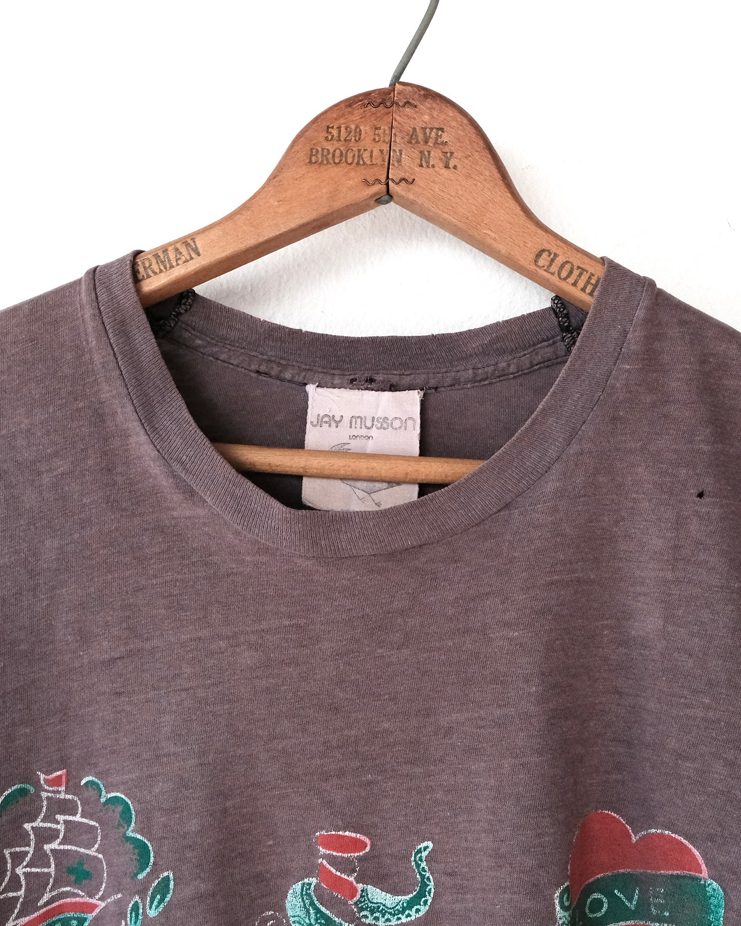 80s HOPE HONOR LOVE FADED TANK TOP