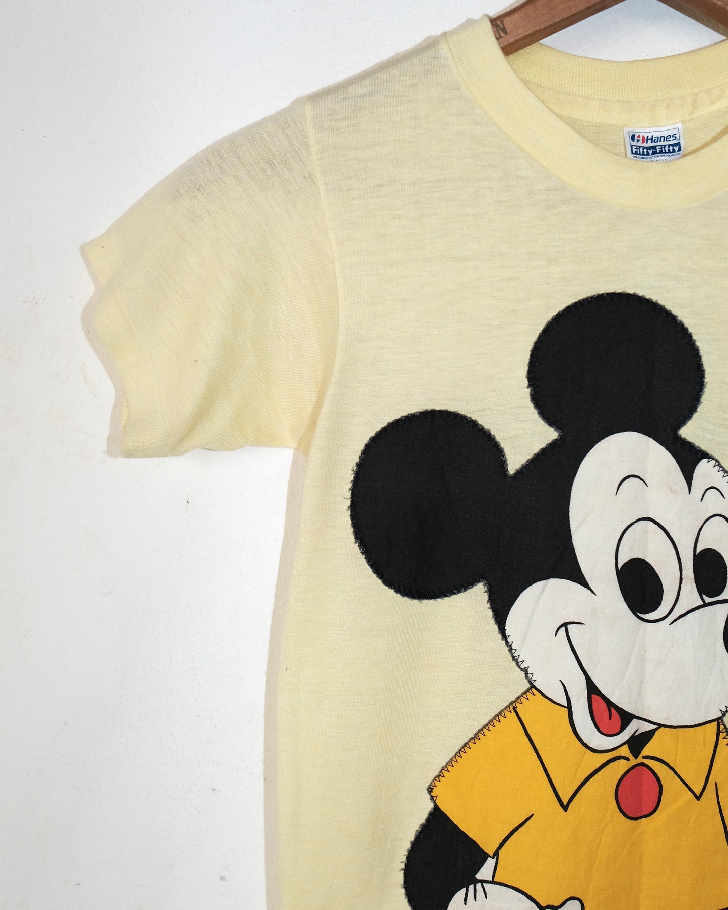 80s MICKEY MOUSE TWO-SIDE PATCHES TEE