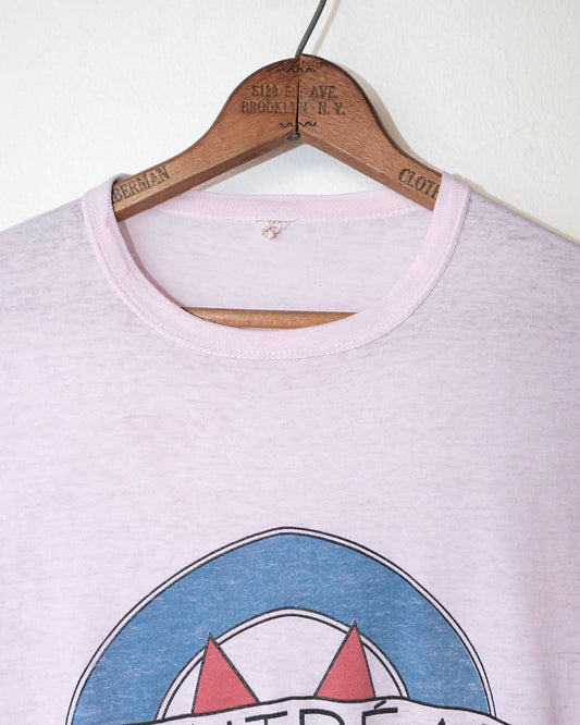 80s MONTREAL FADED BABY PINK TEE
