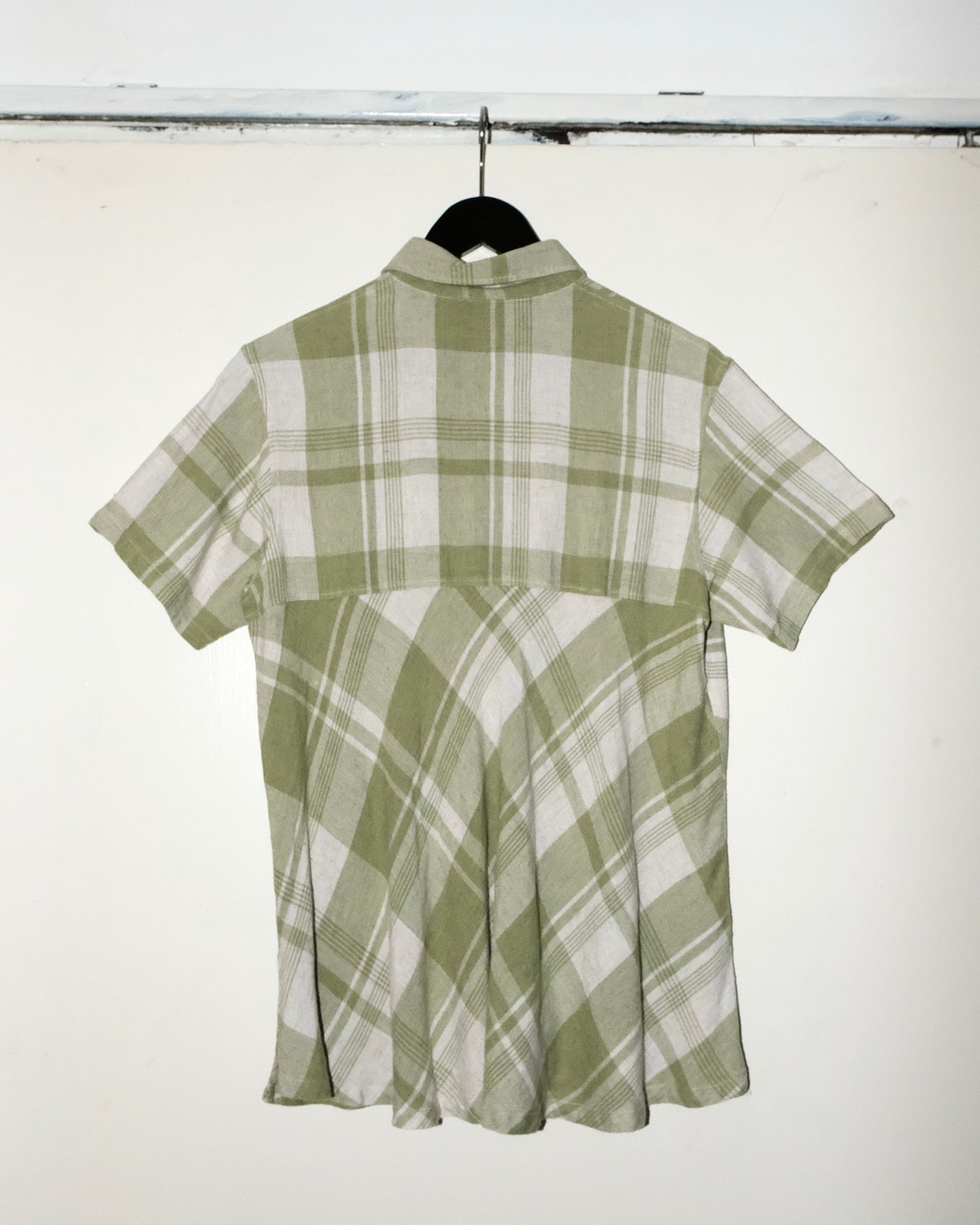 Y’s FOR LIVING SHORT SLEEVE PLAID SHIRT