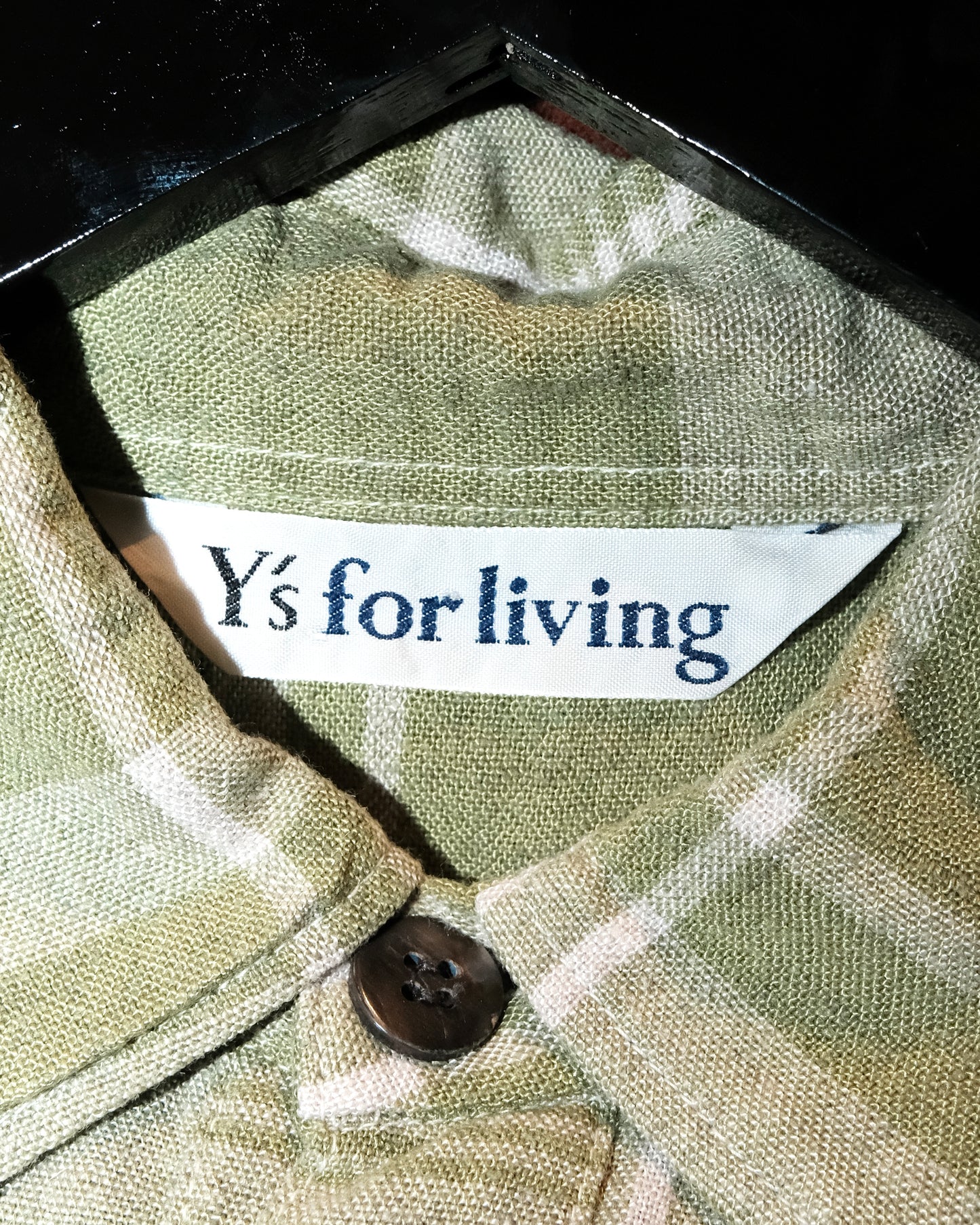 Y’s FOR LIVING SHORT SLEEVE PLAID SHIRT