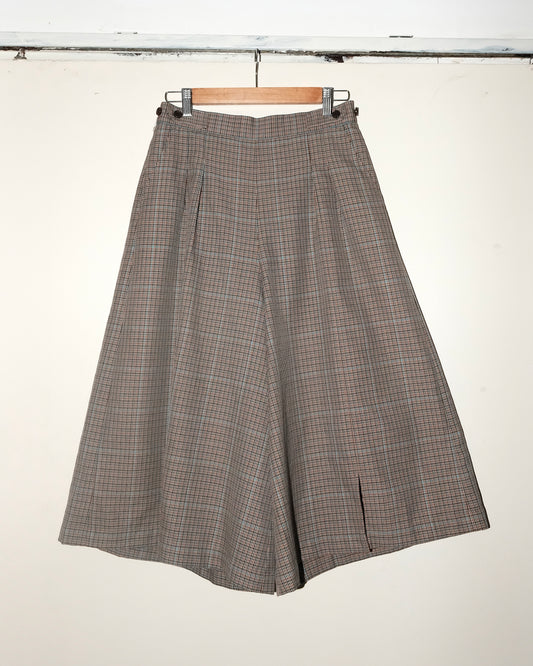 ZUCCA MINI TARTAN WILD LEG SHORT