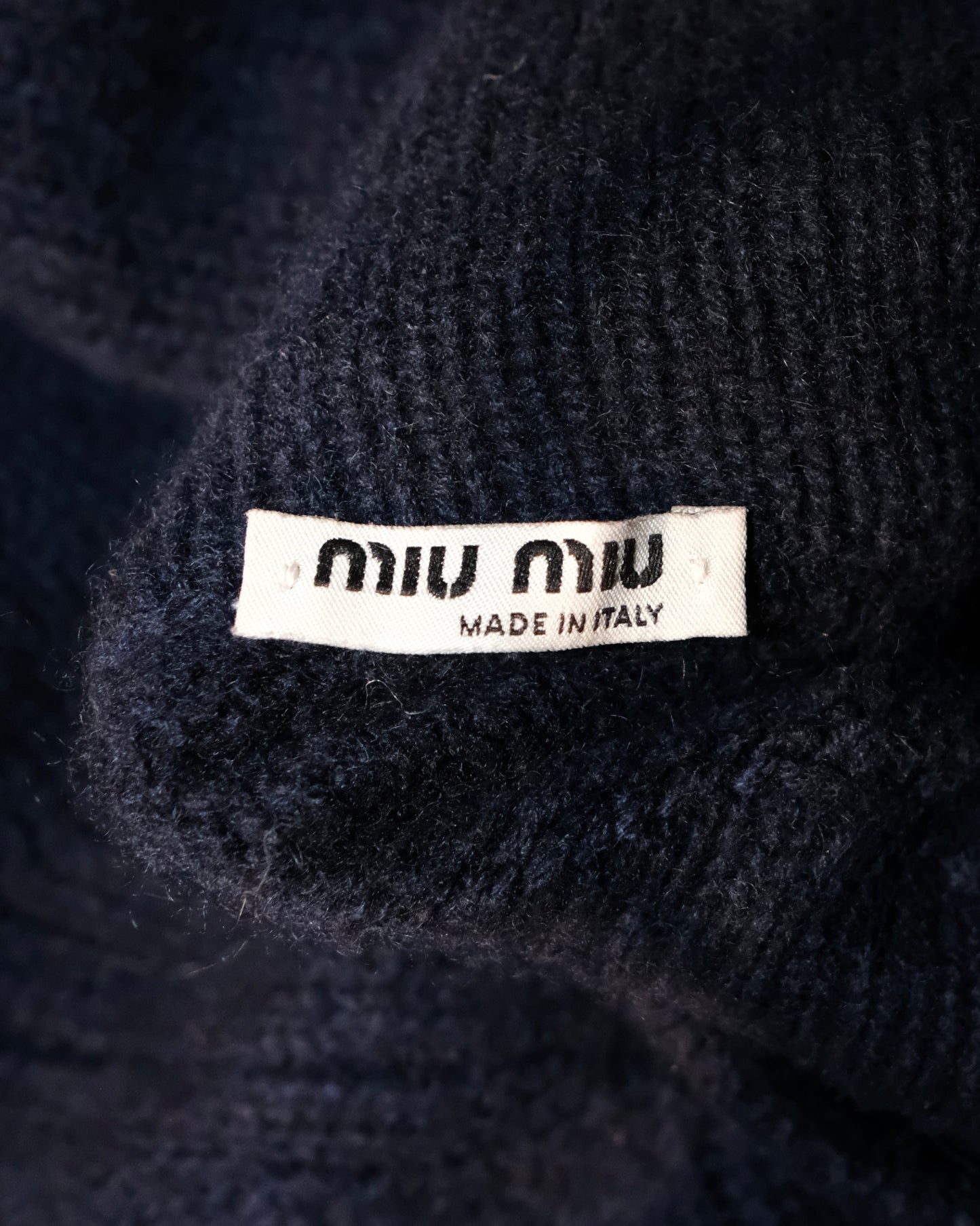 2000s MIU MIU MOHAIR KNIT TURTLE NECK