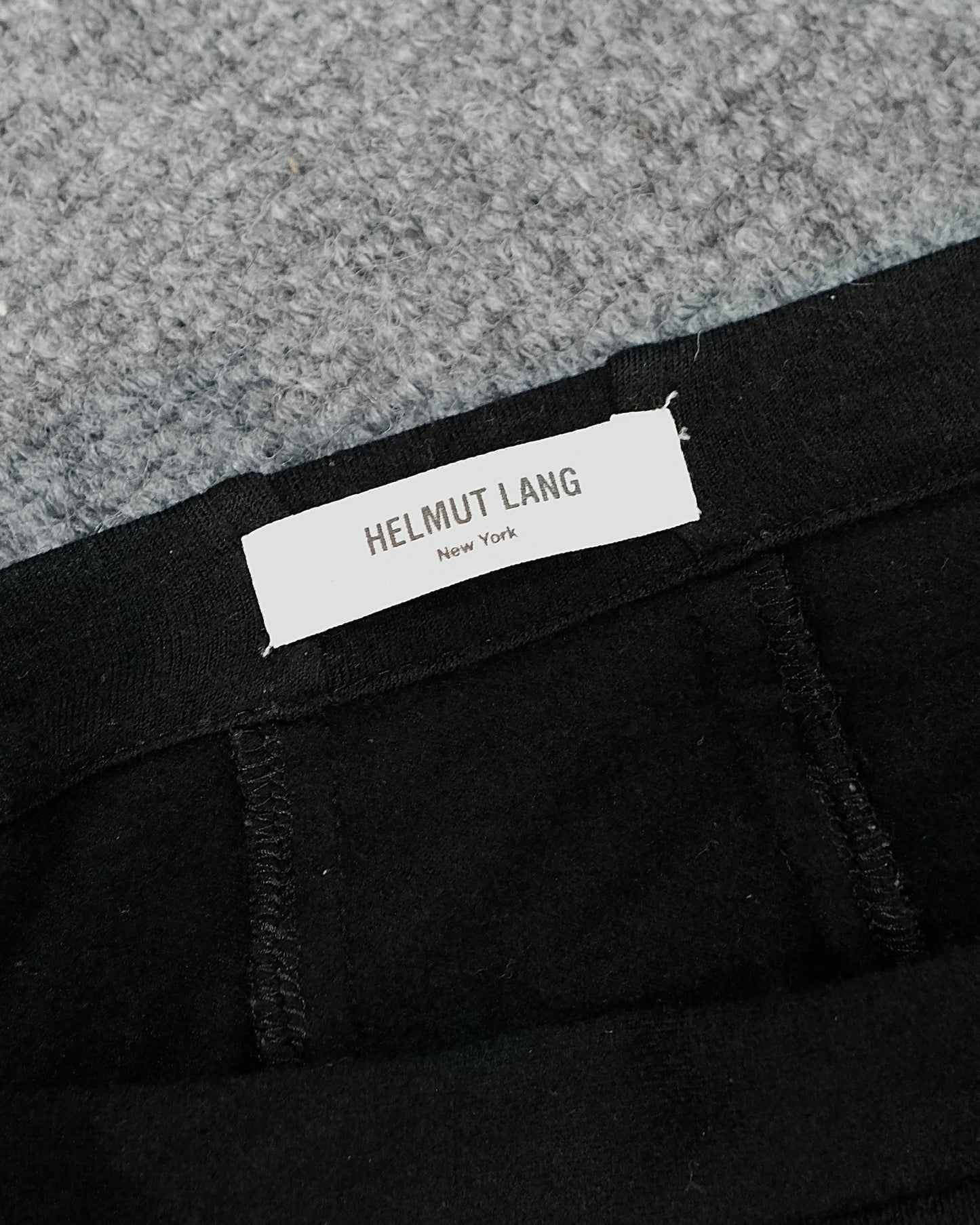 HELMUT LANG WOOL BLACK ASYMMETRIC TRANFORMER CARDIGAN
