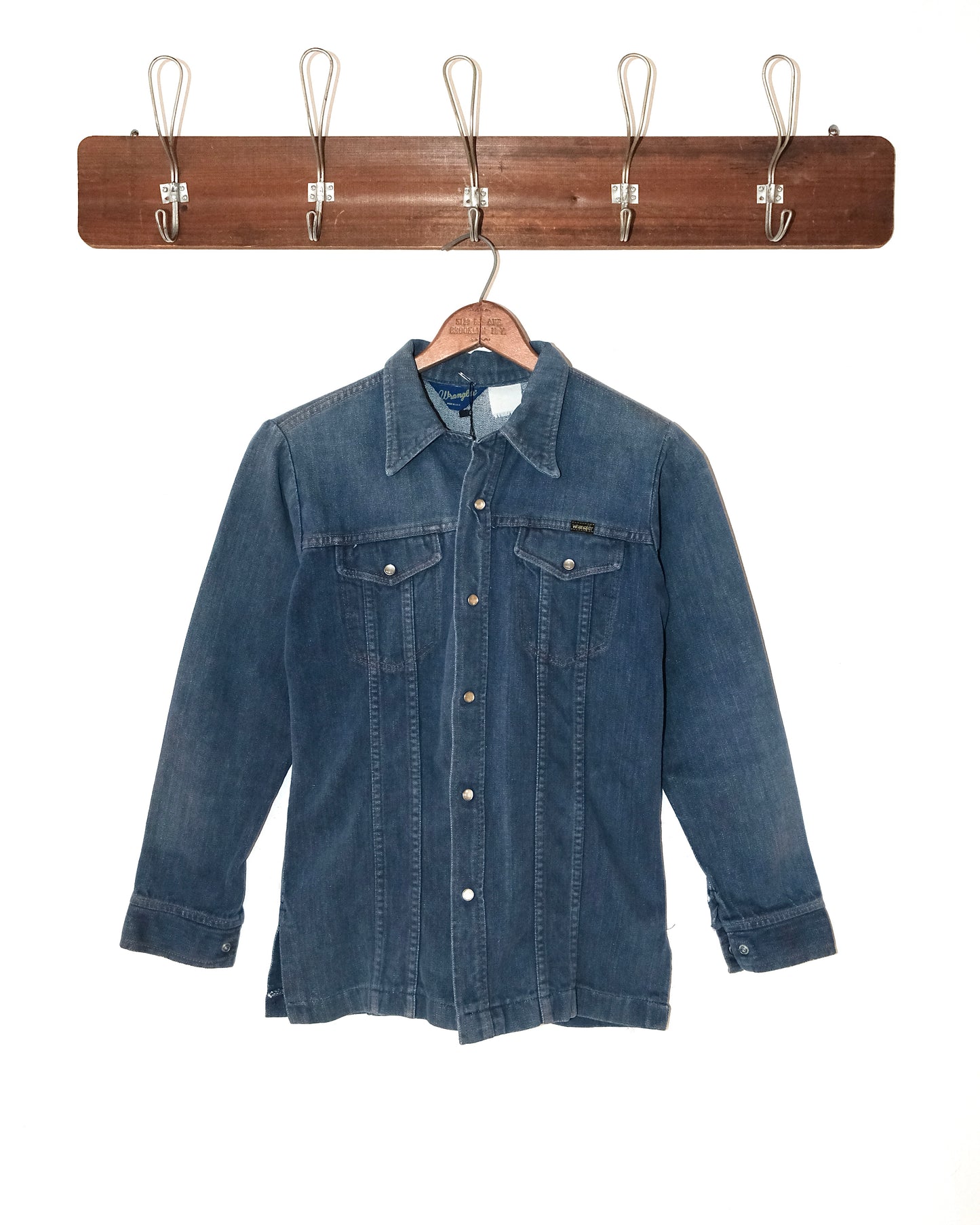 80s WRANGLER EMBROIDERED FLOWERS WESTERN SHIRT