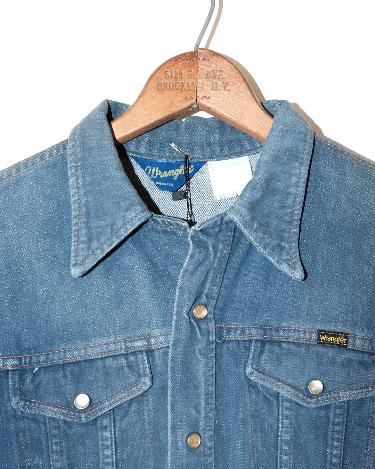 80s WRANGLER EMBROIDERED FLOWERS WESTERN SHIRT