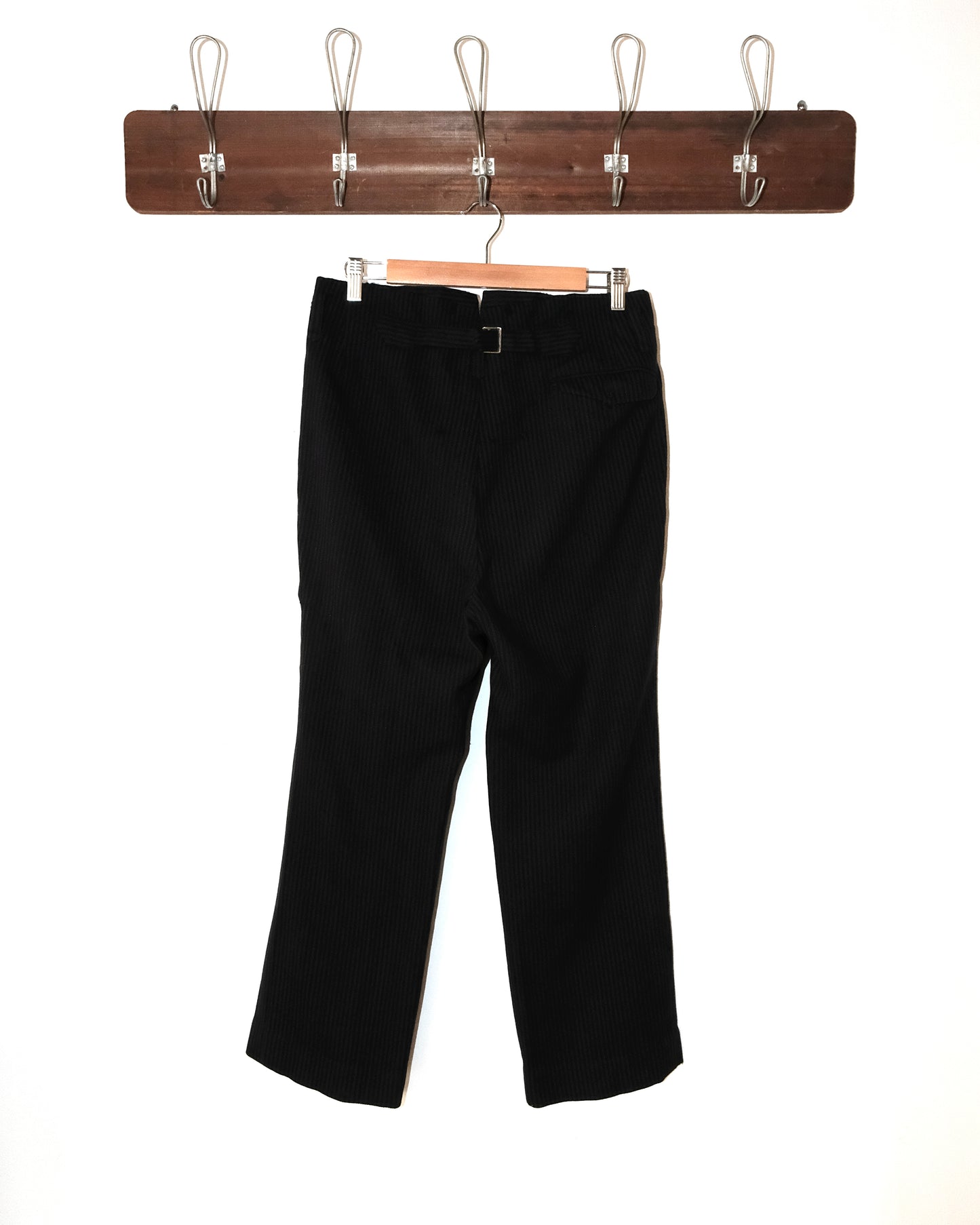 50s FRENCH STRIPE BUCKLE BACK WORK PANTS