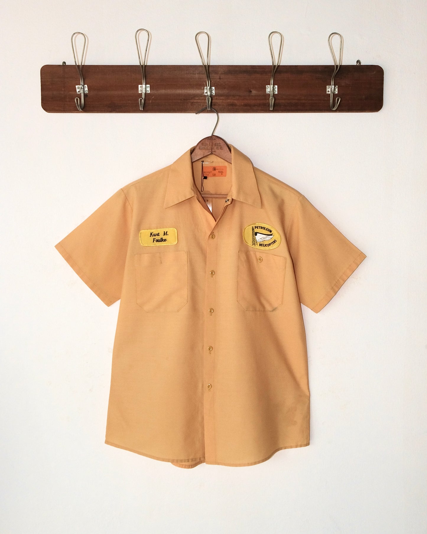 70s WORK SHIRT MUSTARD SHORT SLEEVE