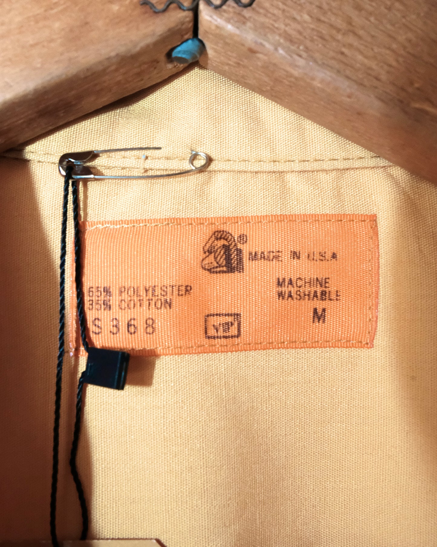 70s WORK SHIRT MUSTARD SHORT SLEEVE
