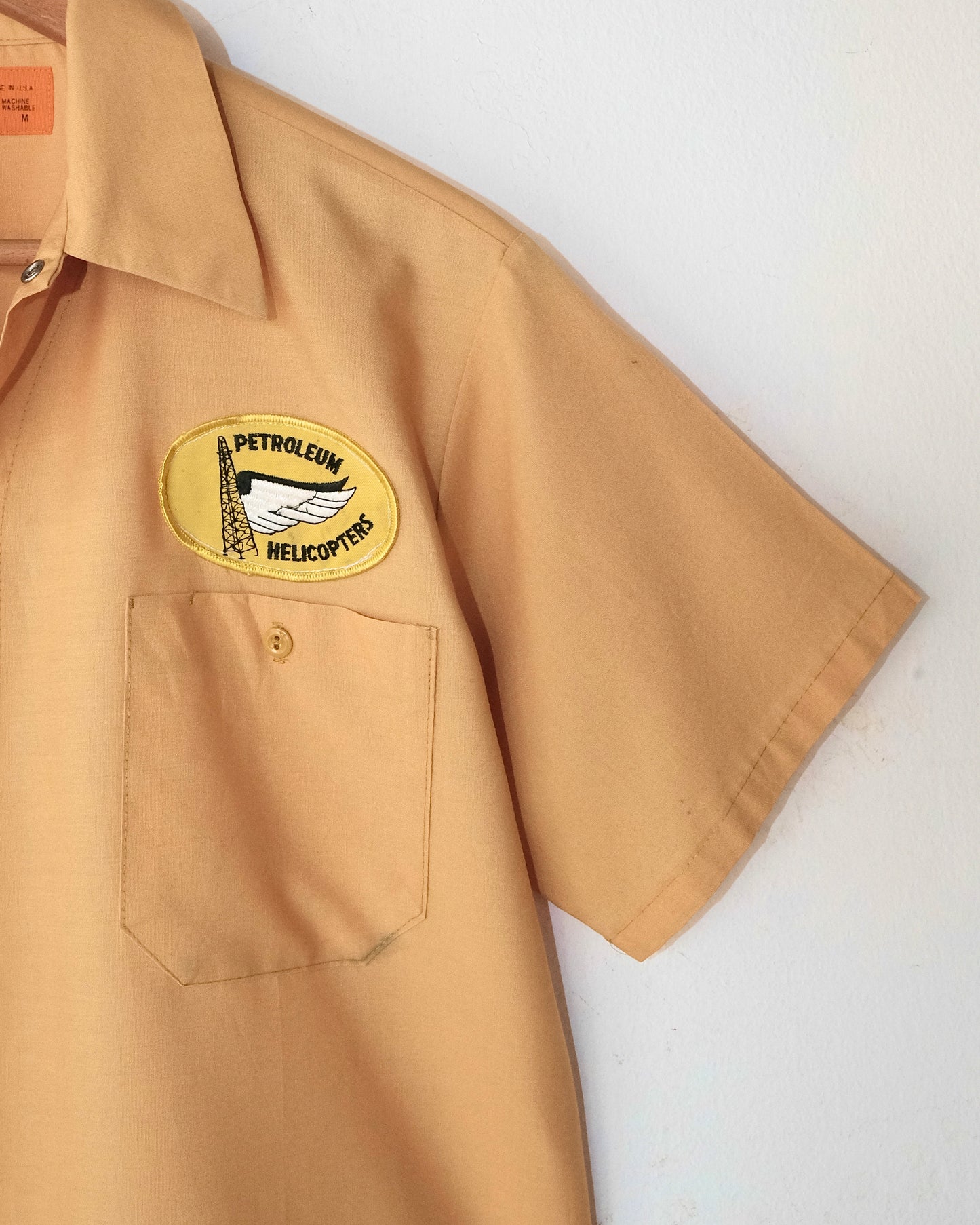 70s WORK SHIRT MUSTARD SHORT SLEEVE