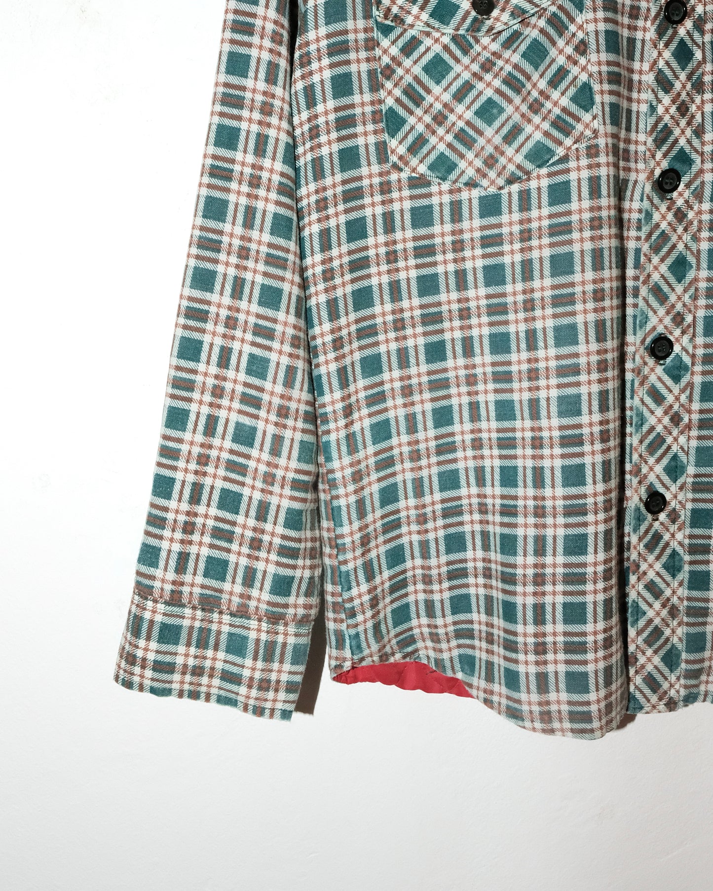 80s UNKNOWN SMALL PLAID SHIRT