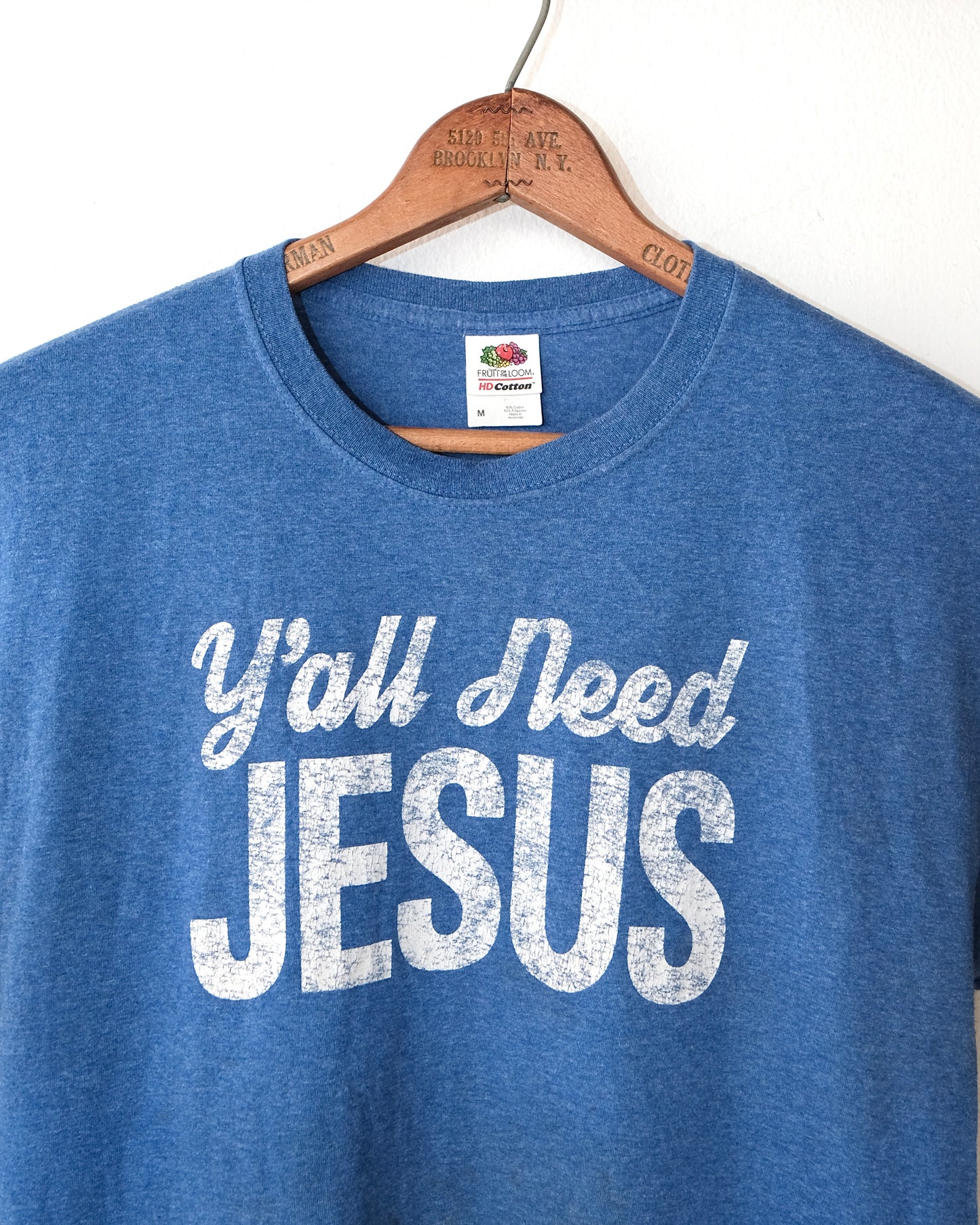 2000s SLOGAN TEE ‘Y’all Need Jesus’