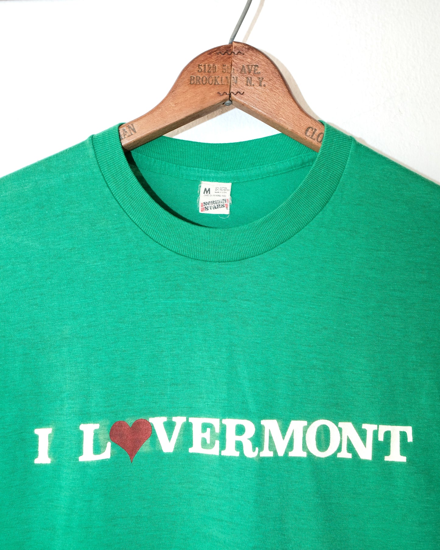 80s I LOVE VERMONT TEE