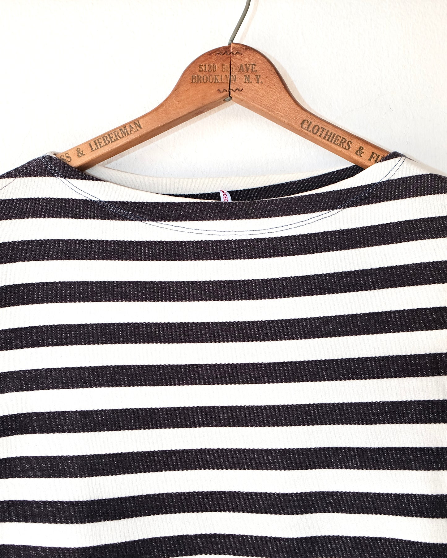 MFSC 1010 INDIGO YARN “MARINIÈRE” STRIPED JERSEY SHIRT