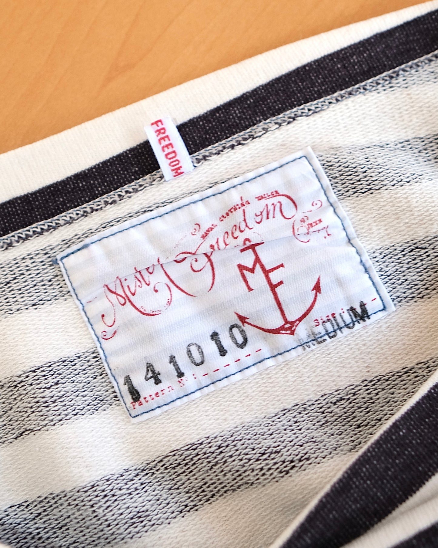 MFSC 1010 INDIGO YARN “MARINIÈRE” STRIPED JERSEY SHIRT