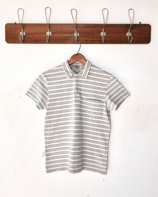 POLO RRL SLUB COTTON STRIPED TEE
