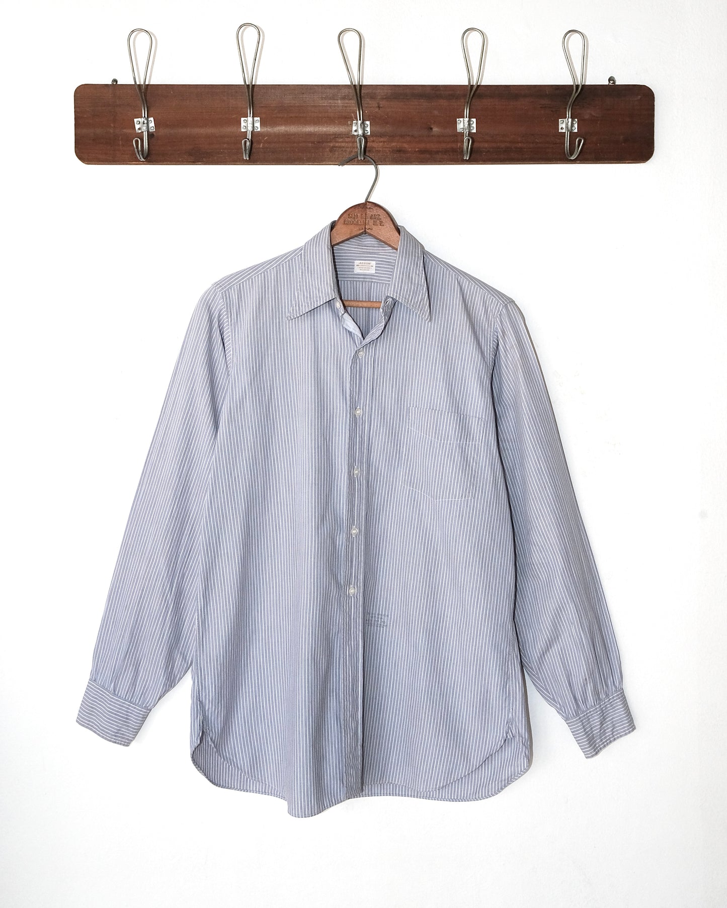 50s ARROW SANFORIZED STRIPED WORK SHIRT
