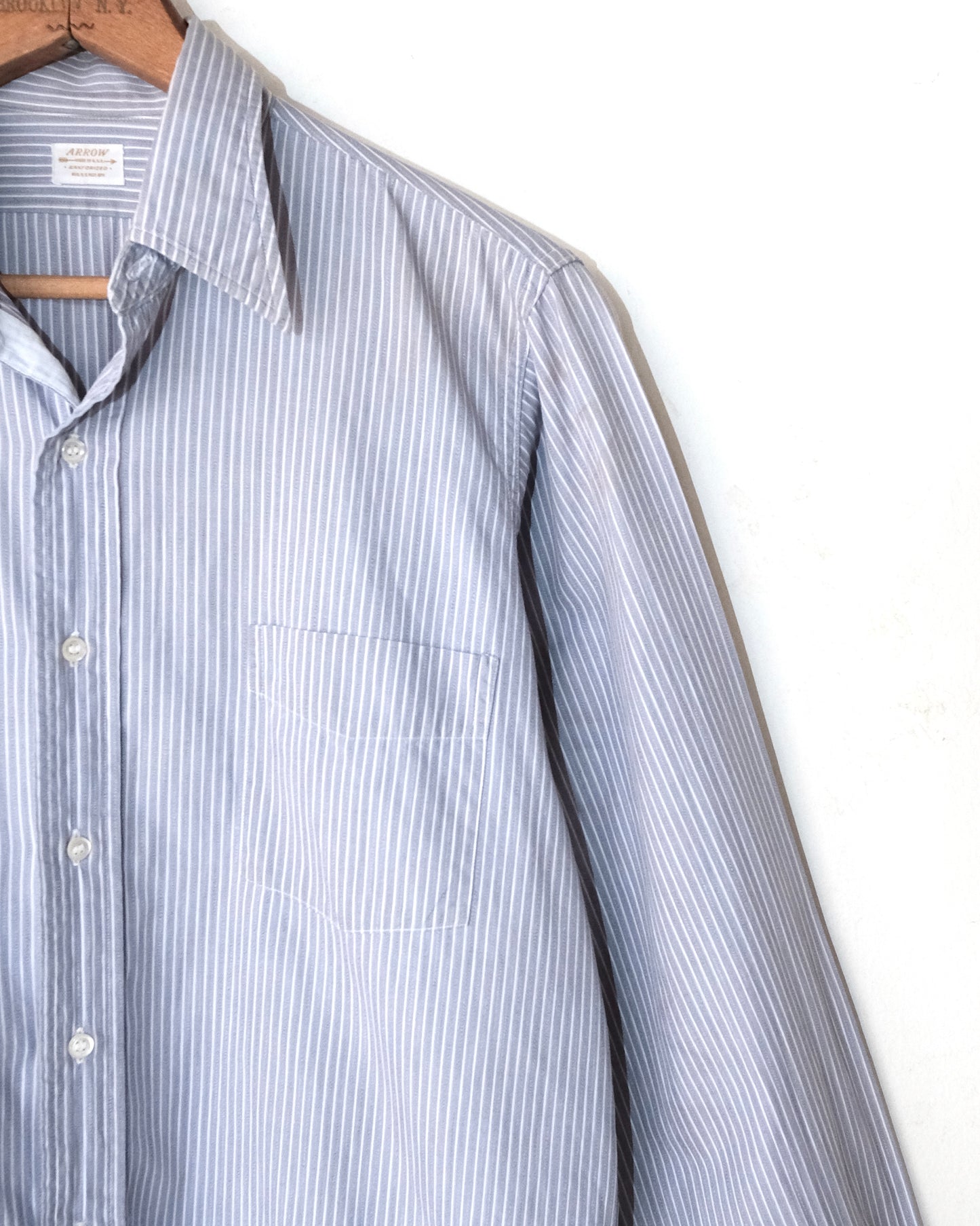 50s ARROW SANFORIZED STRIPED WORK SHIRT