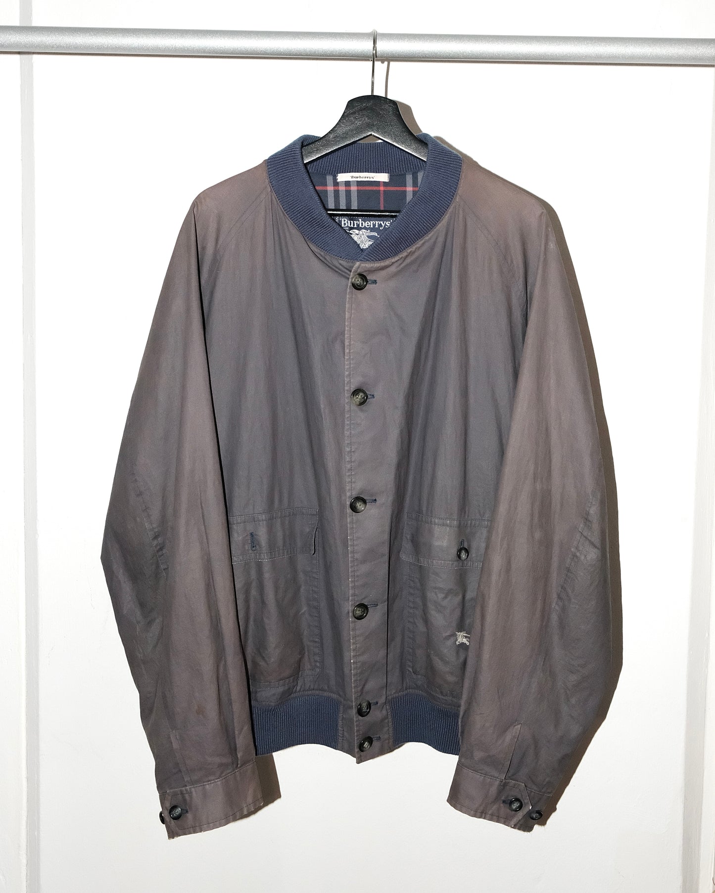 90s BURBERRY FADED  BOMBER JACKET