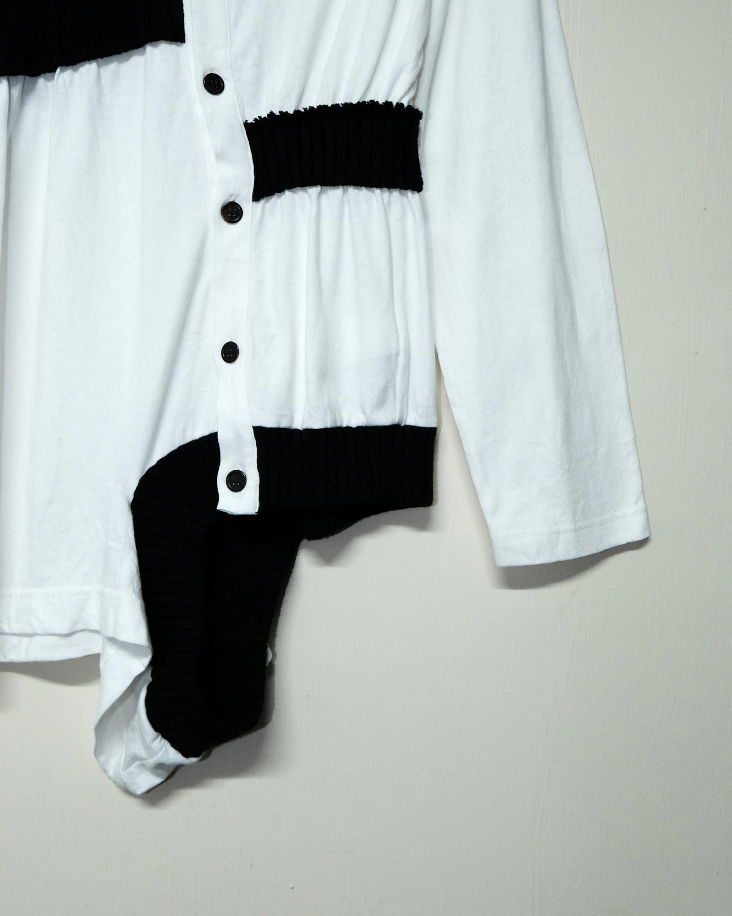 Y’s YOHJI YAMAMOTO ASYMMETRIC PATCH LONG SLEEVE