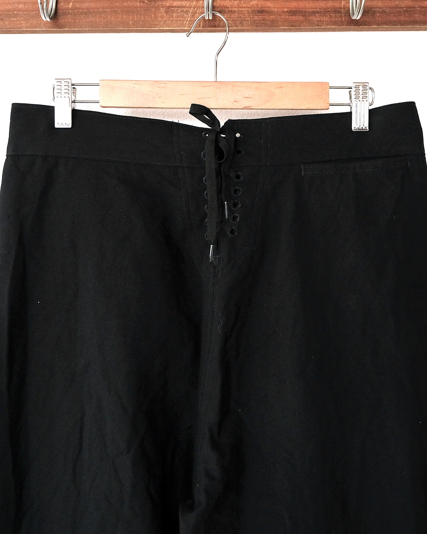 90s U.S.NAVY BLACK WOOL SAILOR PANTS