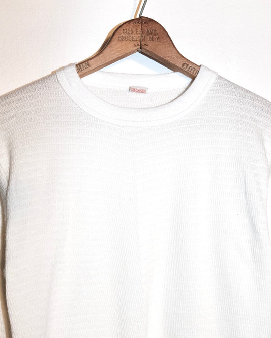 70s HANES WHITE THERMAL LONG SLEEVE SHIRT