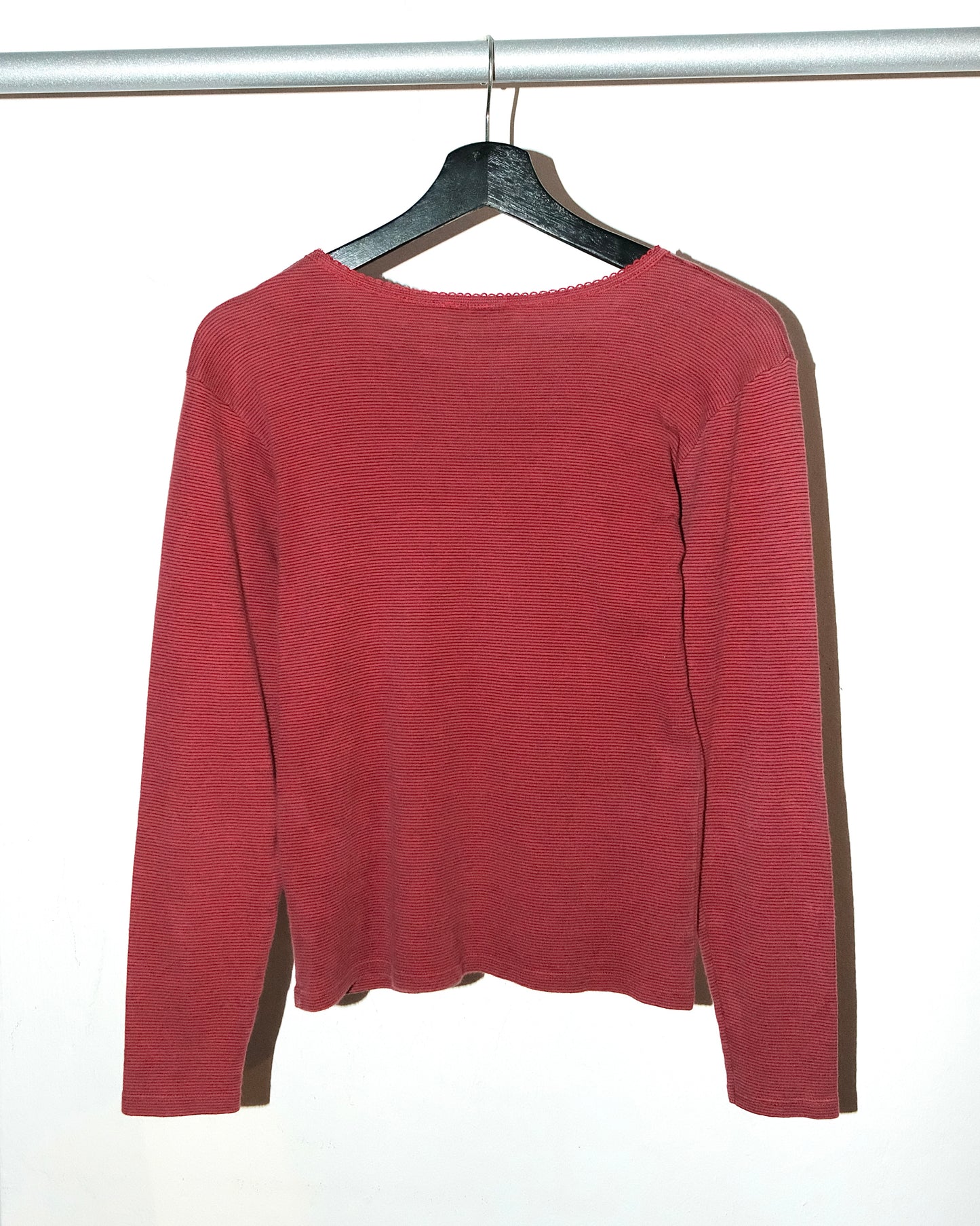 AGNES B. STRIPED RED LONG SLEEVE
