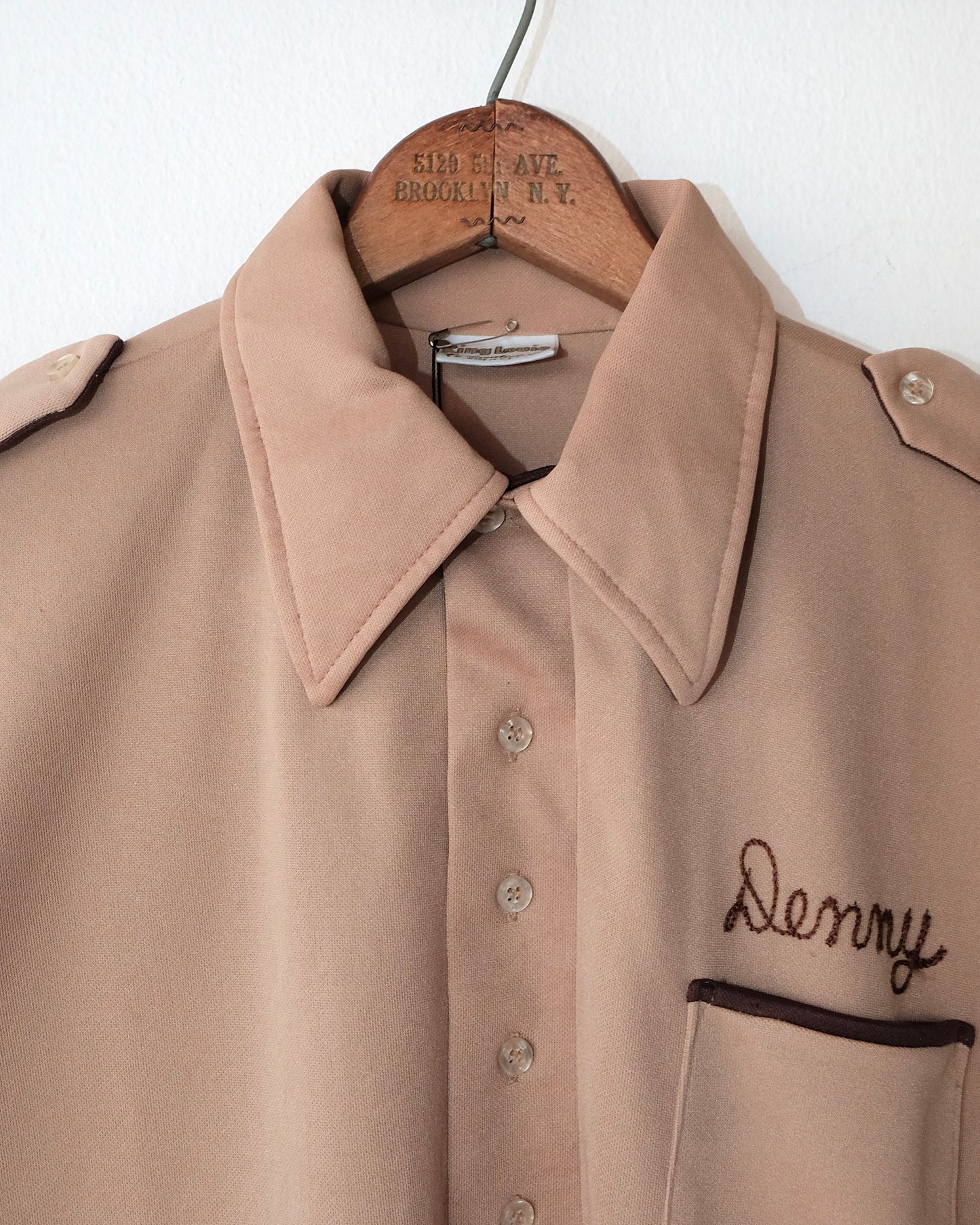 80s KING LOUIE CHAIN STITCHED BOWLING SHIRT