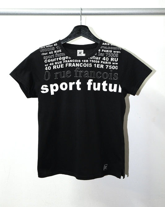 COURRÈGES SPORT SLOGAN PRINT TEE
