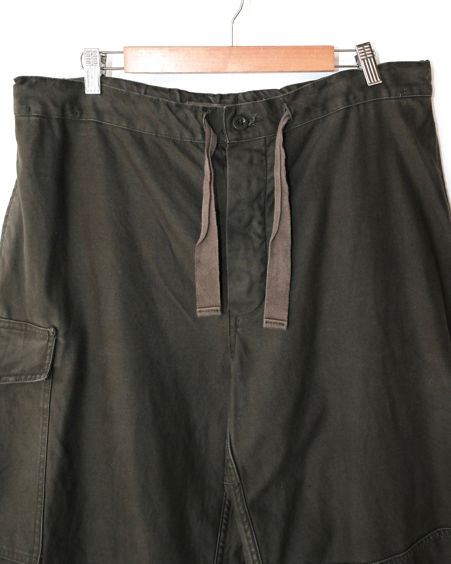 80s ERUOPIAN DRAWSTRING MILITARY PANTS