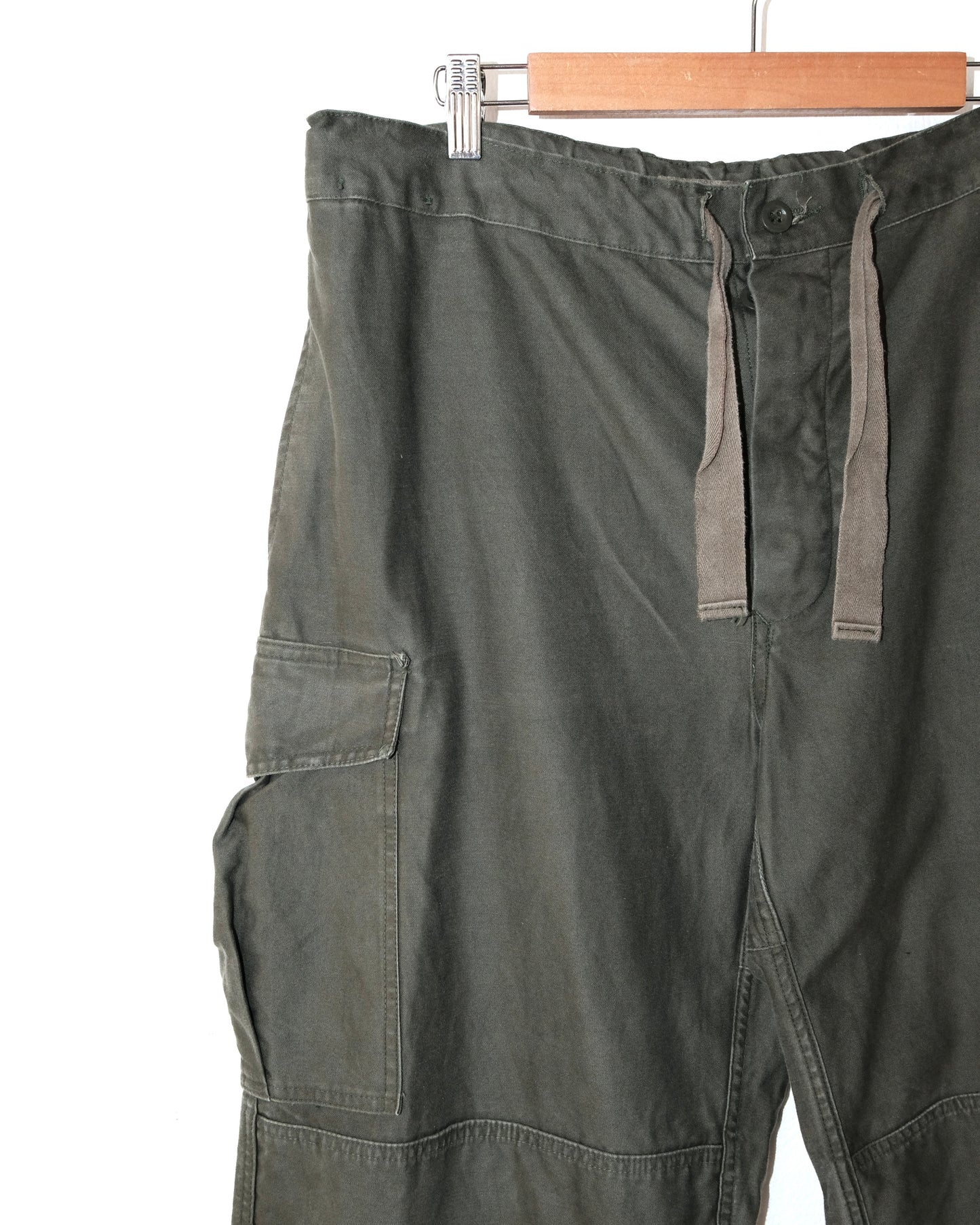 80s ERUOPIAN DRAWSTRING MILITARY PANTS