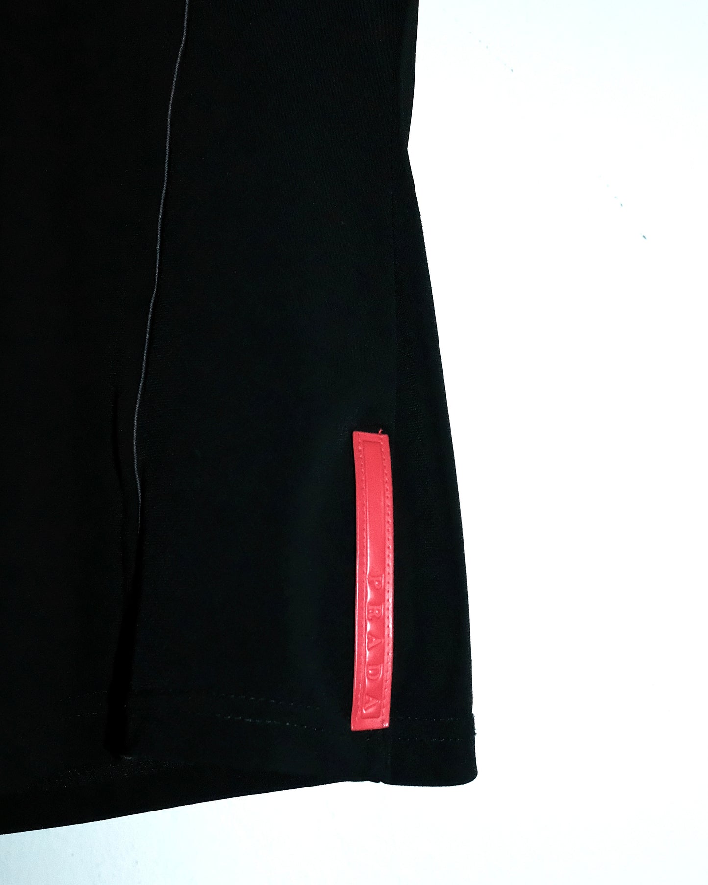 PRADA SPORT EMBROIDERY LOGO TEE