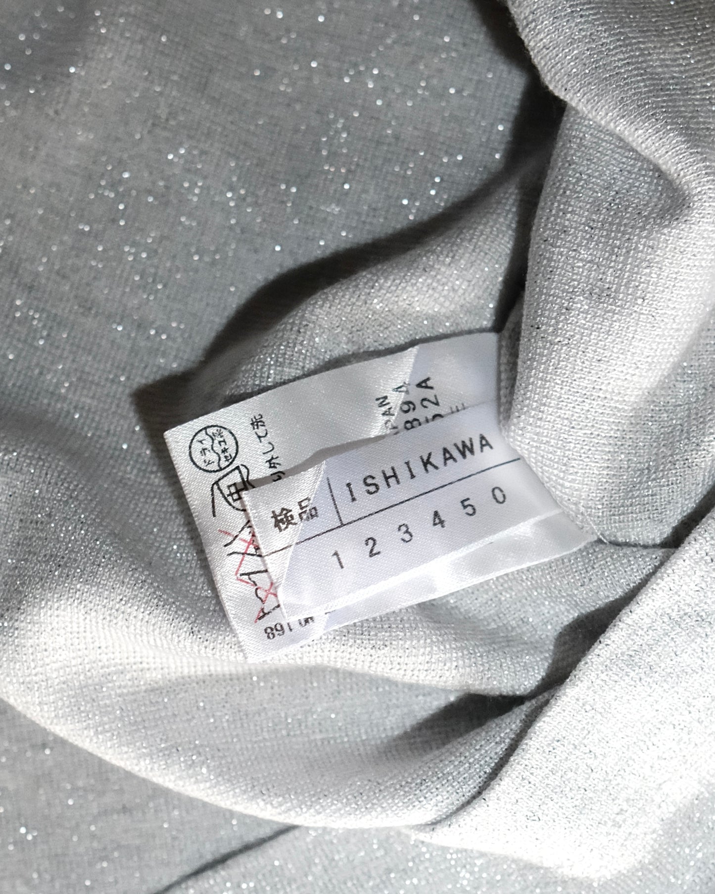 BALMAIN GREY SILVER SHIMMER LONG SLEEVE